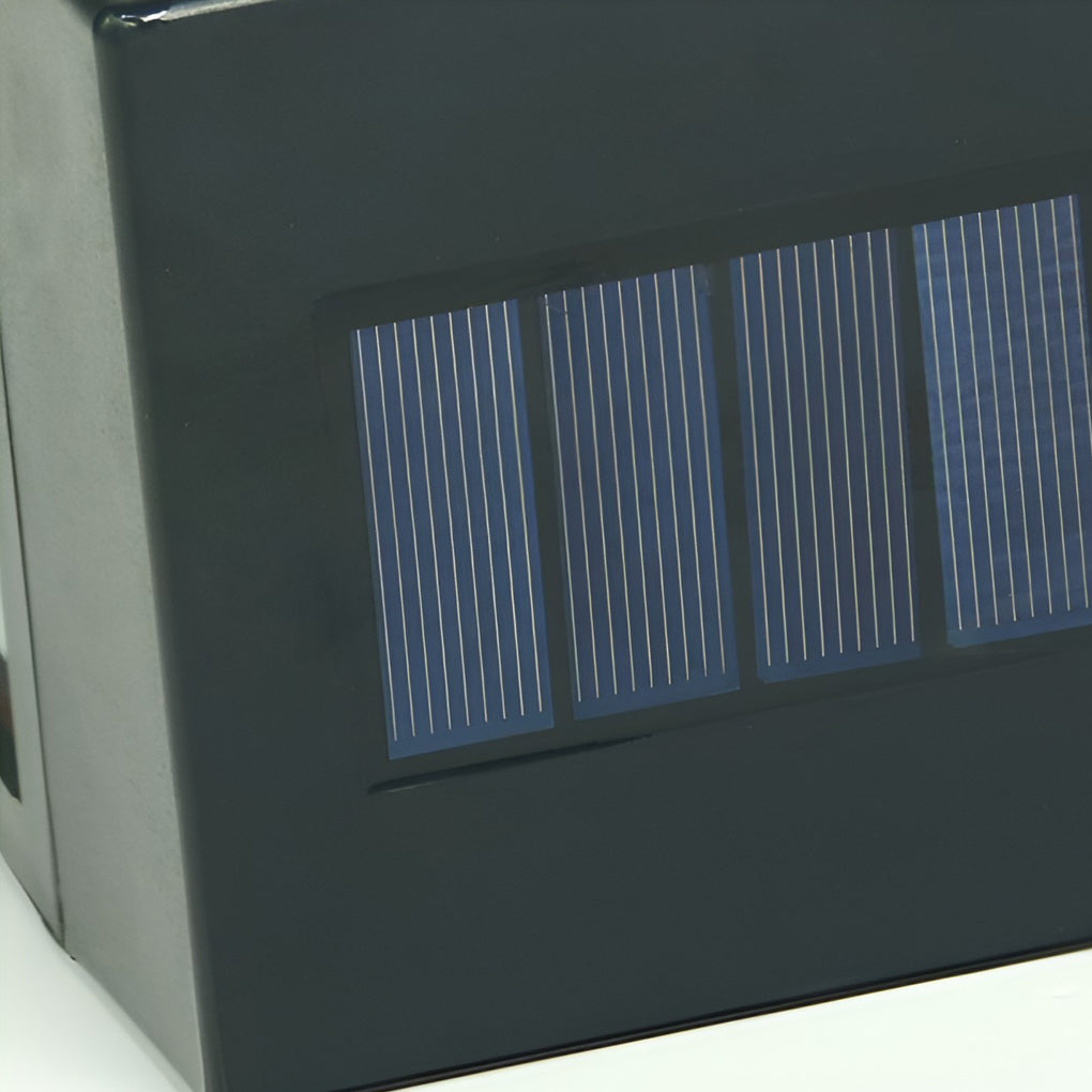 Waterproof Rectangular Glass LED Solar Outdoor Wall Lamp for Garden and Fence