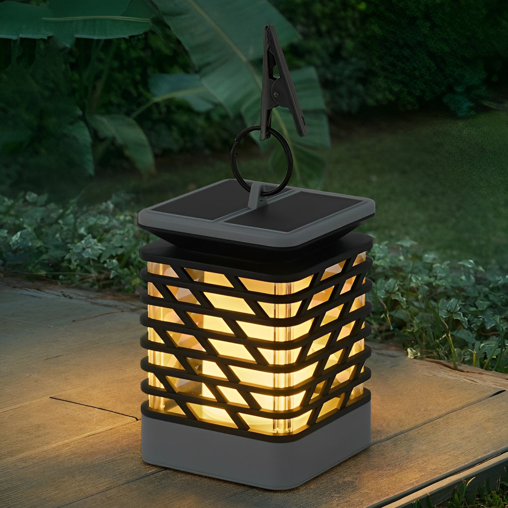 Waterproof Retro LED Solar Outdoor Lantern Decorative Hanging Lights for Garden Patio and Porch