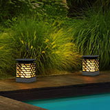 Waterproof Retro LED Solar Outdoor Lantern Decorative Hanging Lights for Garden Patio and Porch