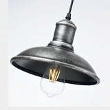 Waterproof Round Iron LED Outdoor Chandelier Retro Industrial Style Hanging Light for Porch