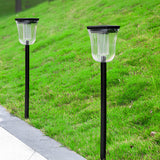 Waterproof Round Solar Powered LED Garden Pathway Lights with Motion Sensor 2 Piece Set for Outdoor Walkways