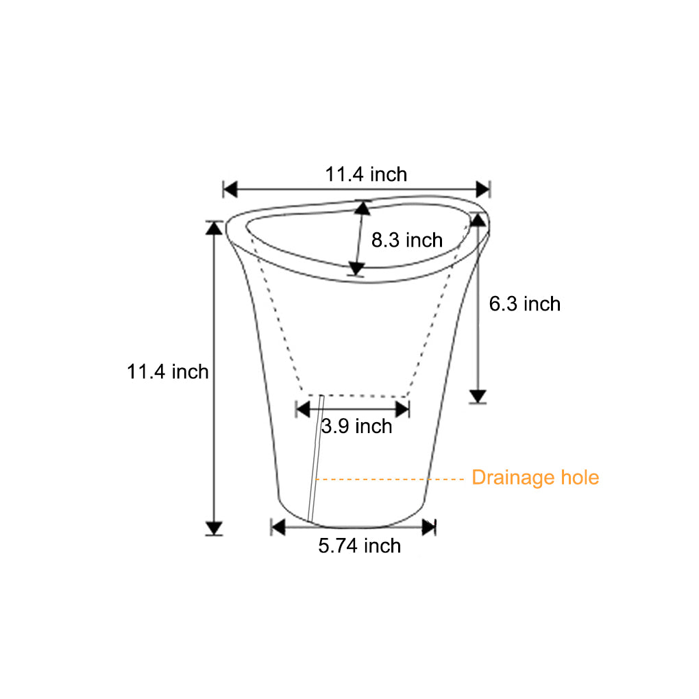 Waterproof Solar LED Luminous Flowerpot Outdoor Landscape Planter Light for Modern Garden Pathways
