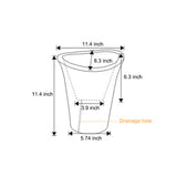 Waterproof Solar LED Luminous Flowerpot Outdoor Landscape Planter Light for Modern Garden Pathways