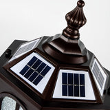 Waterproof Solar Post Cap Lights European Style Aluminum Outdoor Pillar Light for Garden Fence