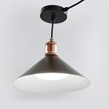 Waterproof Solar Powered LED Pendant Light Hanging Conical Garden Lamp with Dual Color Modes