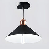 Waterproof Solar Powered LED Pendant Light Hanging Conical Garden Lamp with Dual Color Modes