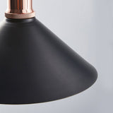 Waterproof Solar Powered LED Pendant Light Hanging Conical Garden Lamp with Dual Color Modes