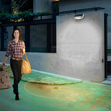 Waterproof Solar Powered Motion Sensor Wall Light with 45 Degree Adjustable Head for Garden Security