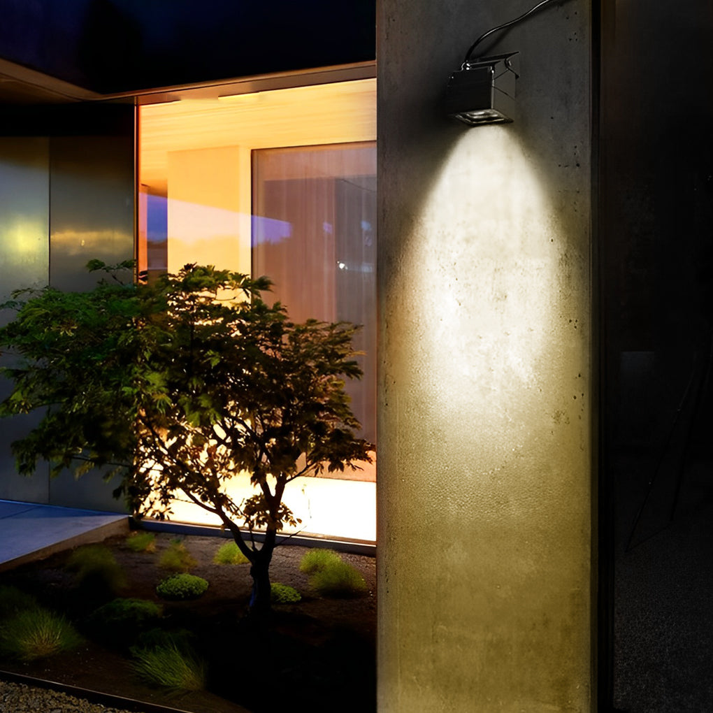 Waterproof Square LED Outdoor Spotlight for Garden and Wall Lighting Adjustable Landscape Lamp