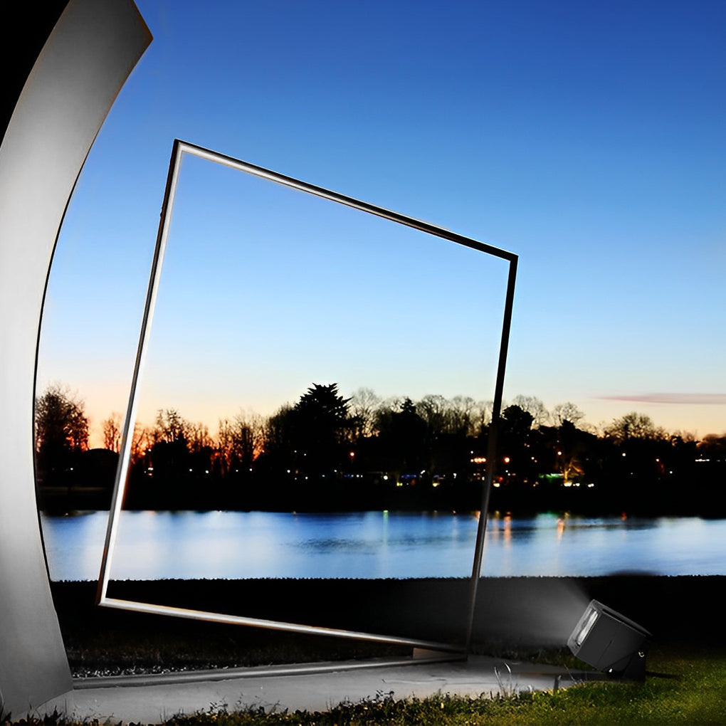 Waterproof Square LED Outdoor Spotlight for Garden and Wall Lighting Adjustable Landscape Lamp