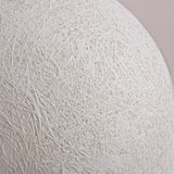 Waterproof White Resin Moon Ball LED Outdoor Post Light Modern Round Fence Sphere Lighting