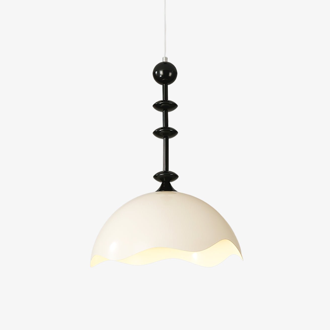 Wave Crest Modern LED Pendant Light with Organic Wave Design for Dining and Living Spaces