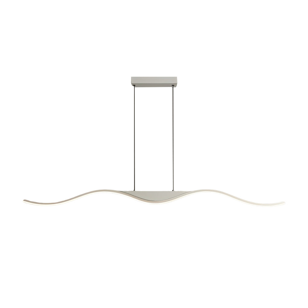 Wave Design Modern LED Chandelier Dimmable Minimalist Pendant Lighting for Bar and Dining Area
