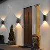 Wave Design Modern LED Waterproof Outdoor Wall Washer Light Up and Down Sconce