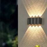 Wave Design Modern LED Waterproof Outdoor Wall Washer Light Up and Down Sconce