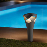 Wave Stacking Modern Outdoor Waterproof Landscape Wall Sconces and Garden Fence Post Lamp