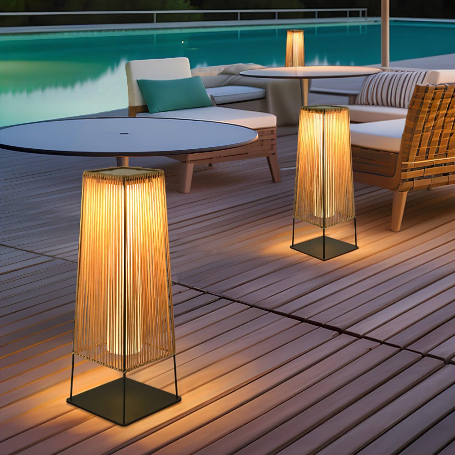 weatherproof-plastic-rattan-outdoor-post-light-for-garden-path-with-solar-and-hardwired-options