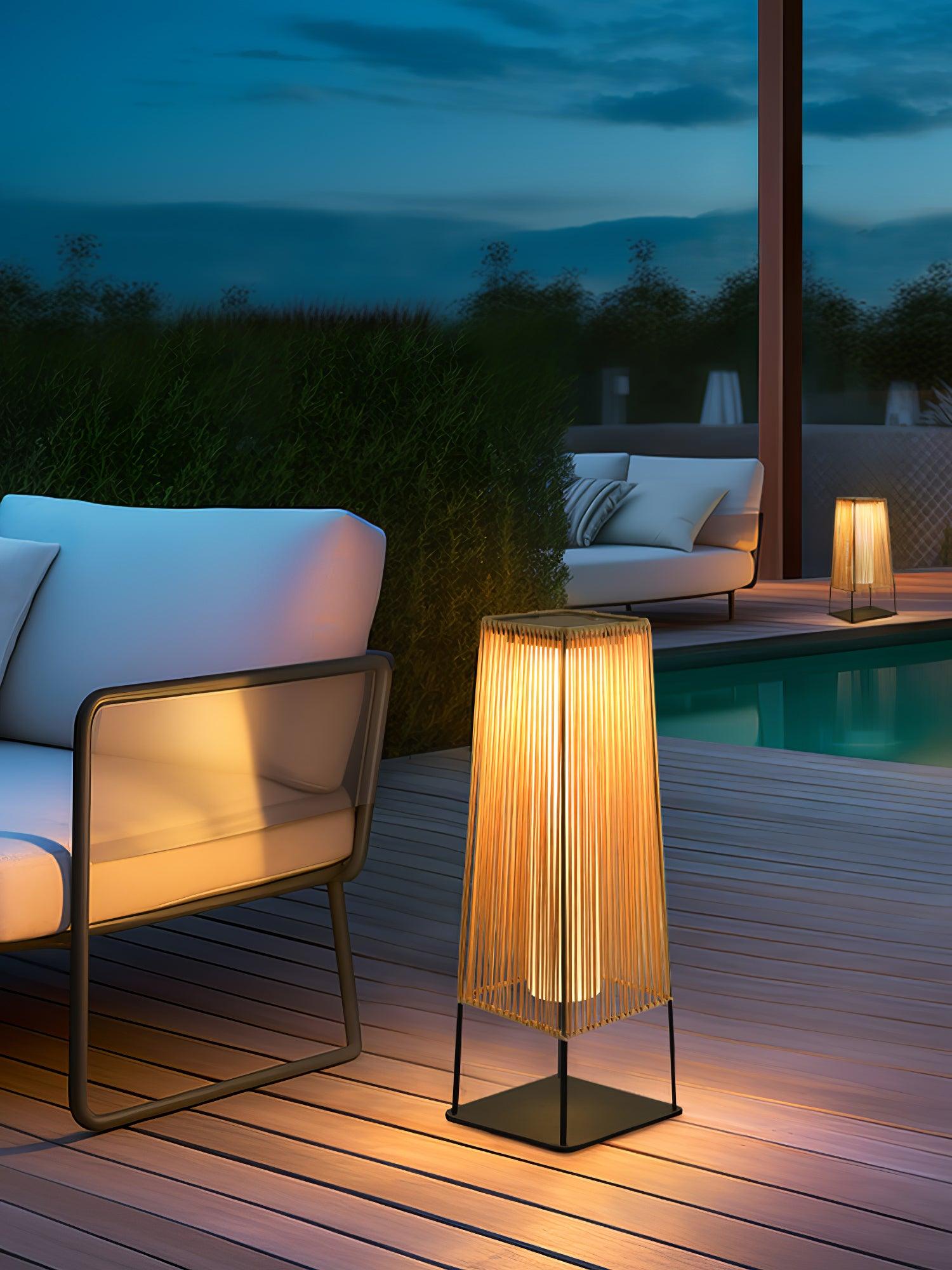 weatherproof-plastic-rattan-outdoor-post-light-for-garden-path-with-solar-and-hardwired-options
