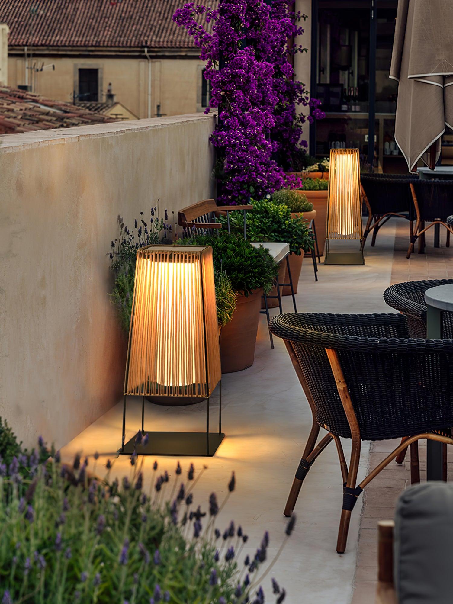 weatherproof-plastic-rattan-outdoor-post-light-for-garden-path-with-solar-and-hardwired-options