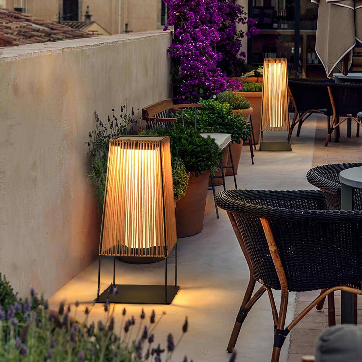 weatherproof-plastic-rattan-outdoor-post-light-for-garden-path-with-solar-and-hardwired-options