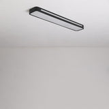 Modern Minimalist Geometric Rectangular LED Flush Mount Ceiling Light for Kitchen and Living Room