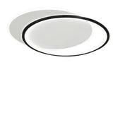 Modern Overlapped Round Flush Mount Ceiling Light Geometric Design for Bedroom
