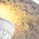 White Flying Saucer Resin Pendant Lamp Modern Integrated LED Hanging Light Fixture