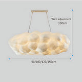 White Modern Artistic Cloud Pendant Light for Dining Room Kitchen Island Hanging Ceiling Lamp
