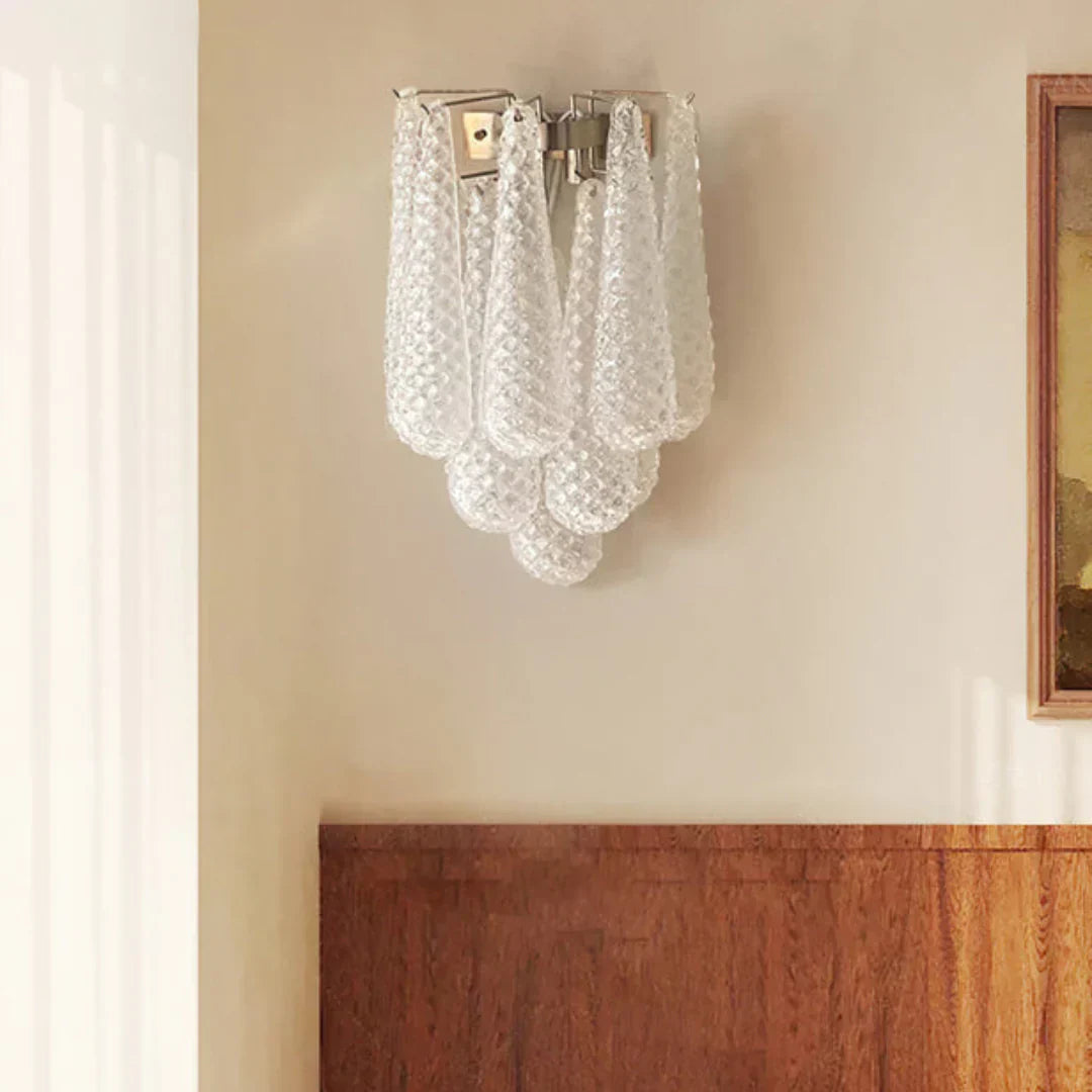 white-murano-petals-glass-wall-sconce-iridescent-alabaster-disc-wall-light