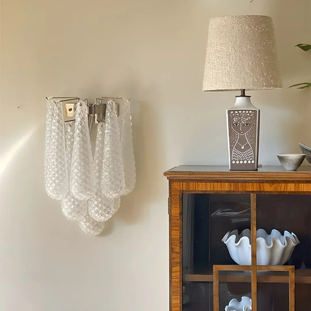 white-murano-petals-glass-wall-sconce-iridescent-alabaster-disc-wall-light