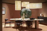 White Nuvola Cloud Shaped Fiberglass Pendant Lamp Modern Textured Hanging Light