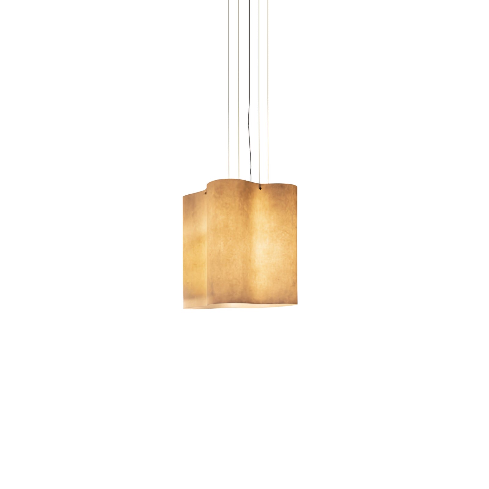 White Nuvola Cloud Shaped Fiberglass Pendant Lamp Modern Textured Hanging Light