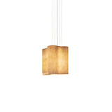 White Nuvola Cloud Shaped Fiberglass Pendant Lamp Modern Textured Hanging Light