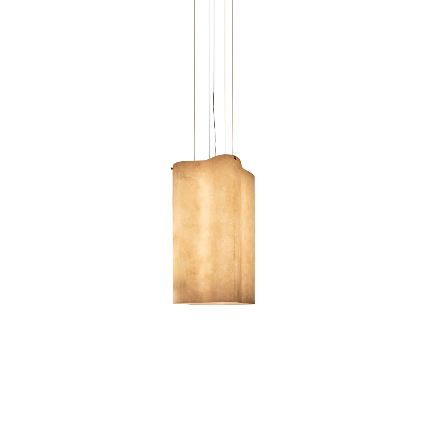 White Nuvola Cloud Shaped Fiberglass Pendant Lamp Modern Textured Hanging Light