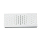 White Rectangular Plaster LED Wall Sconce Modern Up and Down Indoor Lighting Fixture