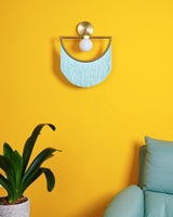 Wink Retro Tassel Wall Sconce Gold Geometric Fabric Fringe Wall Light for Bedroom