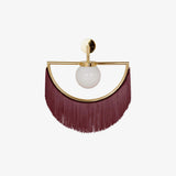 Wink Retro Tassel Wall Sconce Gold Geometric Fabric Fringe Wall Light for Bedroom