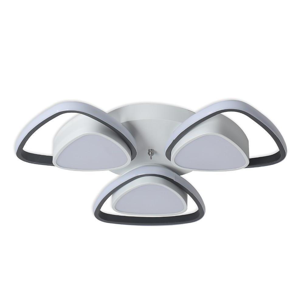 Modern Geometric LED Flush Mount Ceiling Light Fixture for Bedroom and Hallway