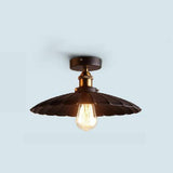 Modern Industrial Metal Teardrop Pendant Light Circular Single Head Ceiling Hanging Lamp for Hallway