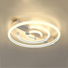 Modern Abstract Circular LED Flush Mount Ceiling Lamp for Bedroom and Office