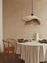 Woven Hemp Rope Straw Hat Pendant Light Natural Rustic Hanging Ceiling Lamp