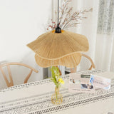 Woven Hemp Rope Straw Hat Pendant Light Natural Rustic Hanging Ceiling Lamp