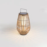 Woven Rattan Landscape Lantern Outdoor Floor Lamp IP65 Waterproof Garden Light