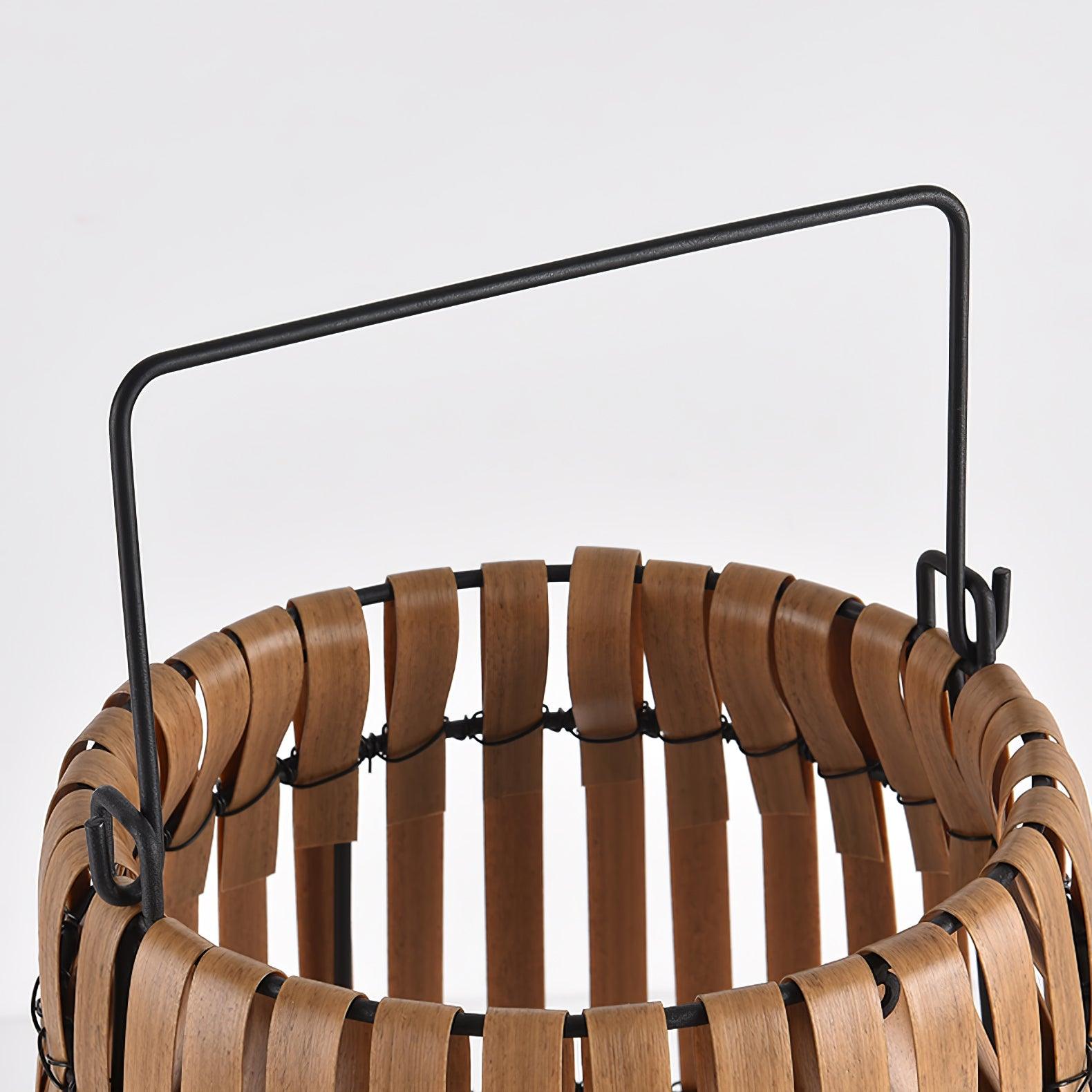 Woven Rattan Landscape Lantern Outdoor Floor Lamp IP65 Waterproof Garden Light