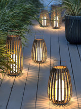 Woven Rattan Landscape Lantern Outdoor Floor Lamp IP65 Waterproof Garden Light