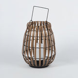 Woven Rattan Landscape Lantern Outdoor Floor Lamp IP65 Waterproof Garden Light