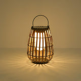 Woven Rattan Landscape Lantern Outdoor Floor Lamp IP65 Waterproof Garden Light