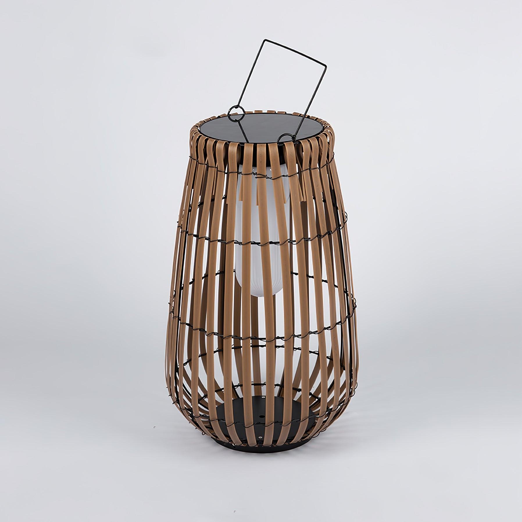 Woven Rattan Landscape Lantern Outdoor Floor Lamp IP65 Waterproof Garden Light