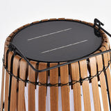 Woven Rattan Landscape Lantern Outdoor Floor Lamp IP65 Waterproof Garden Light