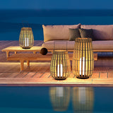 Woven Rattan Landscape Lantern Outdoor Floor Lamp IP65 Waterproof Garden Light